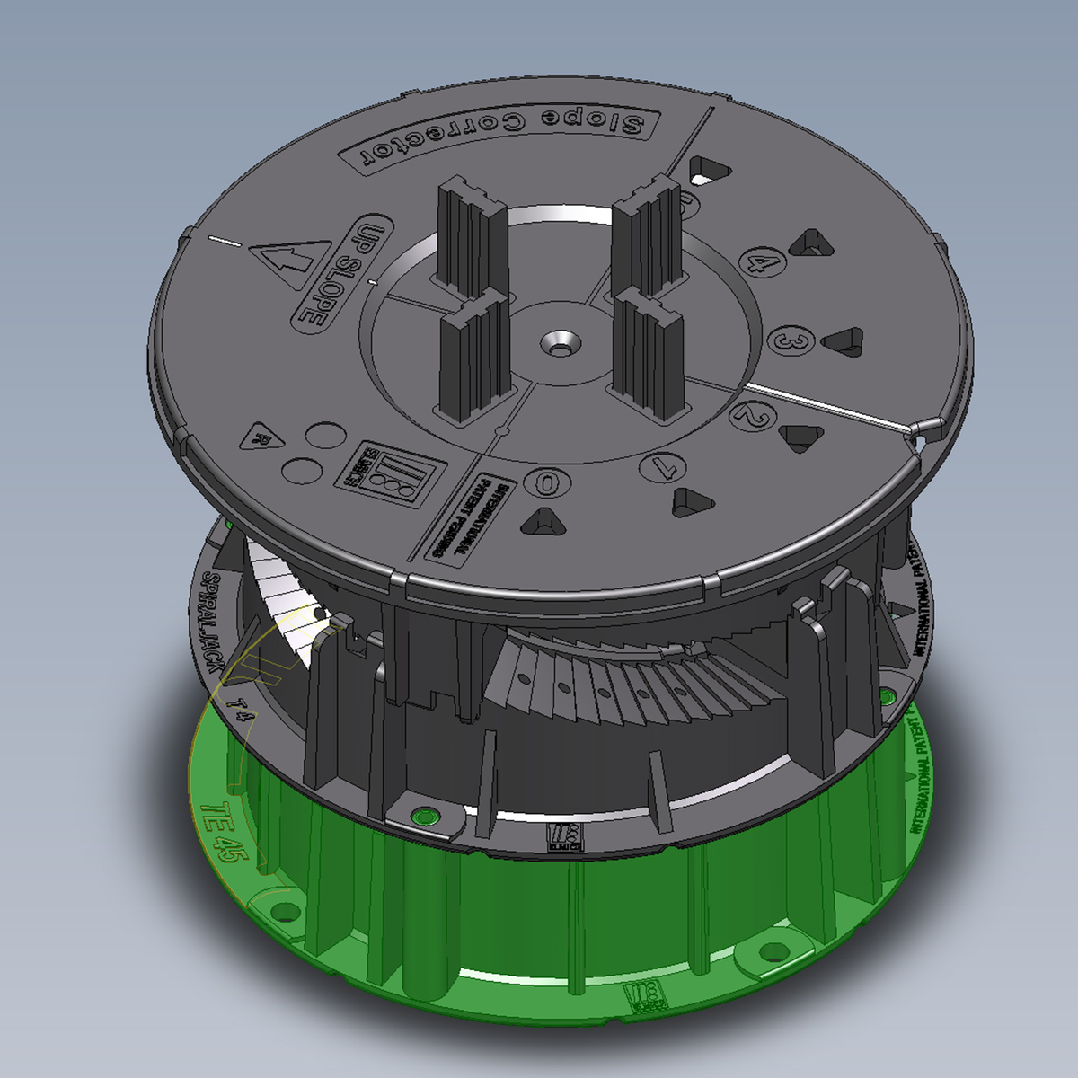 Femox SpiraPave T45 extension / height 45mm