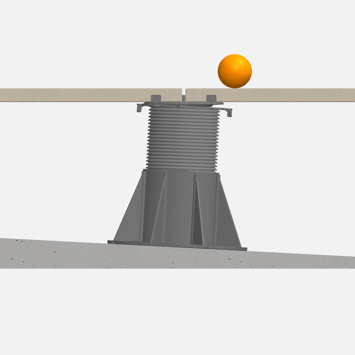 Femox VersiJack K Croix de joint 3mm avec compensateur d&#39;inclinaison auto-nivelant 0-5