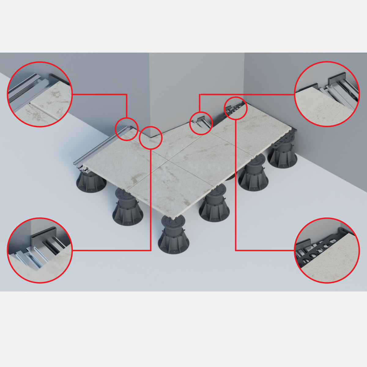 Femox VersiFrame E-Support / altezza 25 mm