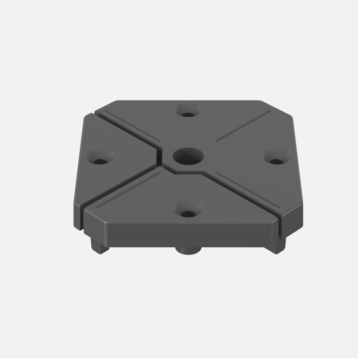 Femox connector for VersiScape support plate