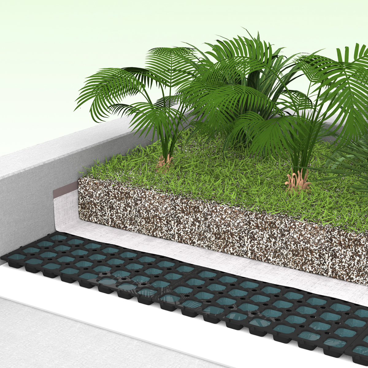 Femox VersiDrain 30 green roof module